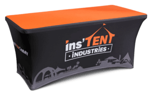 printed stretch table cover