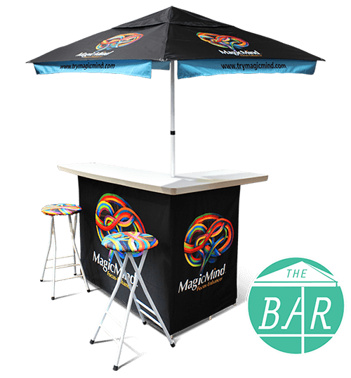 custom portable display bar