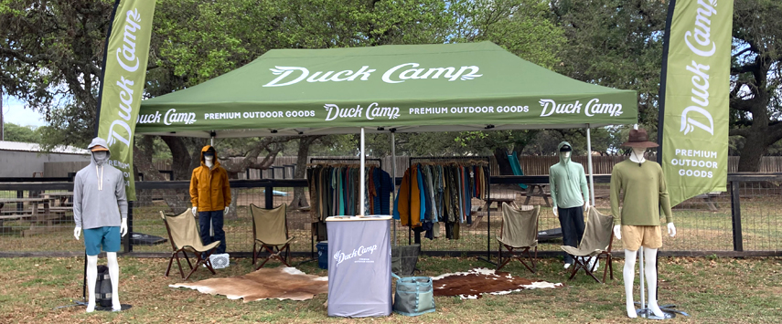 10 x20 Custom Canopy Duck Camp